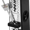 MECCANIXITY Mini Mechanical Metronome,High Accuracy Professional Musical Timer Universal Metronome for Piano Guitar Violin Ukulele Player,Black