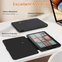 Slim Case for All-New 7" Kindle Paperwhite 12th Gen 2024&Kindle Colorsoft Signature Edition 2024, PU Leather Shell PC Cover with Auto Wake/Sleep,Black