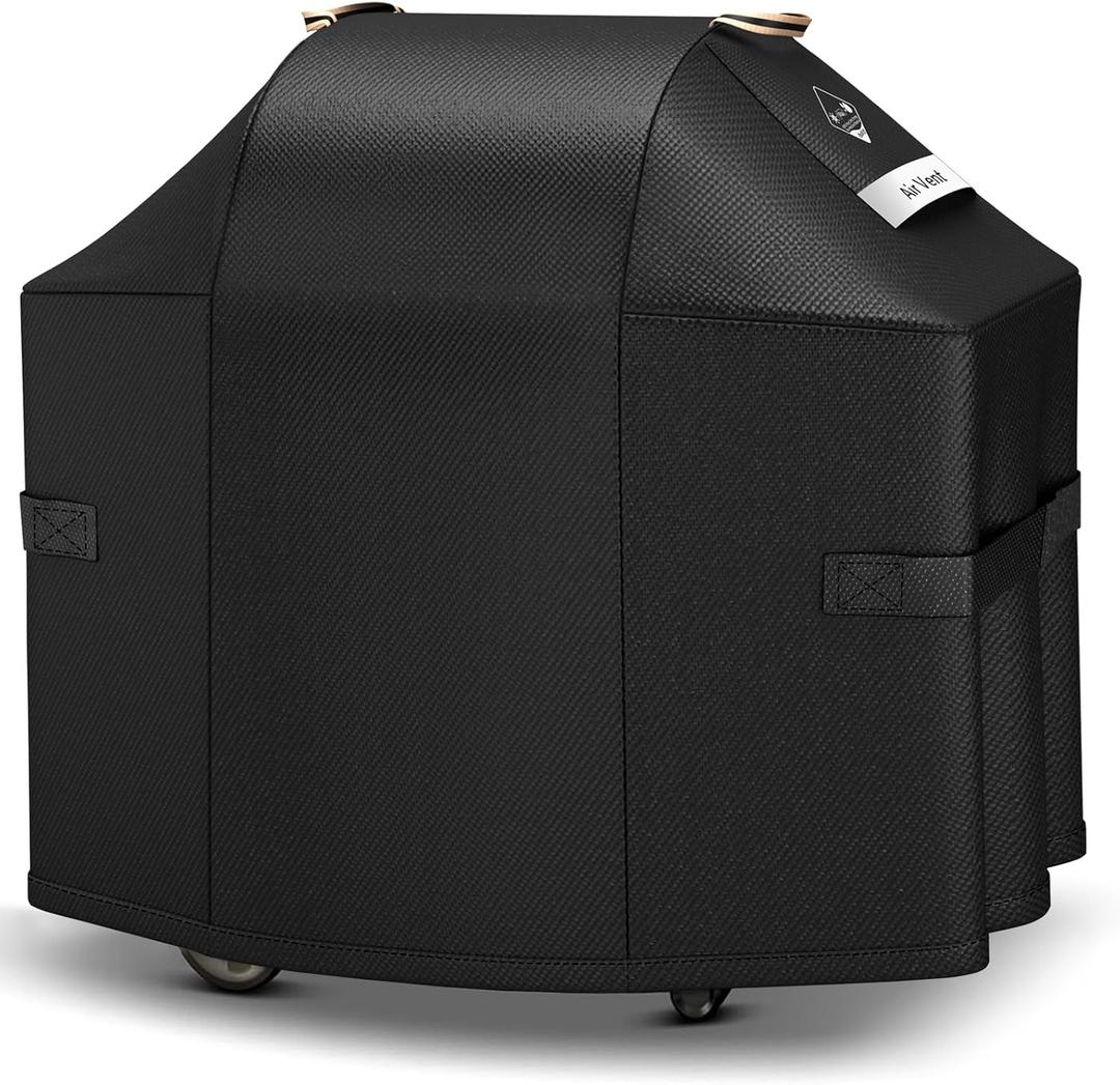 Ultimate Durable Grill Cover for Weber Spirit and Spirit II 200 Series Outdoor Grill,48 Inch Heavy Duty Waterproof Rip-Proof BBQ Cover,Fade Resistant 7138 Grill Cover for Weber with Strap and Air Vent