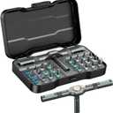 ORIA 24 in 1 Ratchet Screwdriver Set, Magnetic Screwdriver Kit, DIY Repair Tool Kit, Detachable Assembly T Handle, Portable Case for Bicycle, Furniture, Electronics, DIY