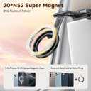 OMOTON TP02 360Rotating for MagSafe Tripod, Adjustable Aluminum Magnetic Phone Tripod for iPhone 17/16/15/14 Pro Max Air, Foldable Cell Phone Stand Fits Vlog, Gym, Travel Essentials Accessories