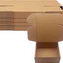 9x7x4 inch Shipping Boxes Pack of 25, Brown Corrugated Cardboard Box Mailer Boxes for Packaging Small Business ShippingRecyclable Moving Storage Mailing Boxes Bulk Book Literature Gift Giving
