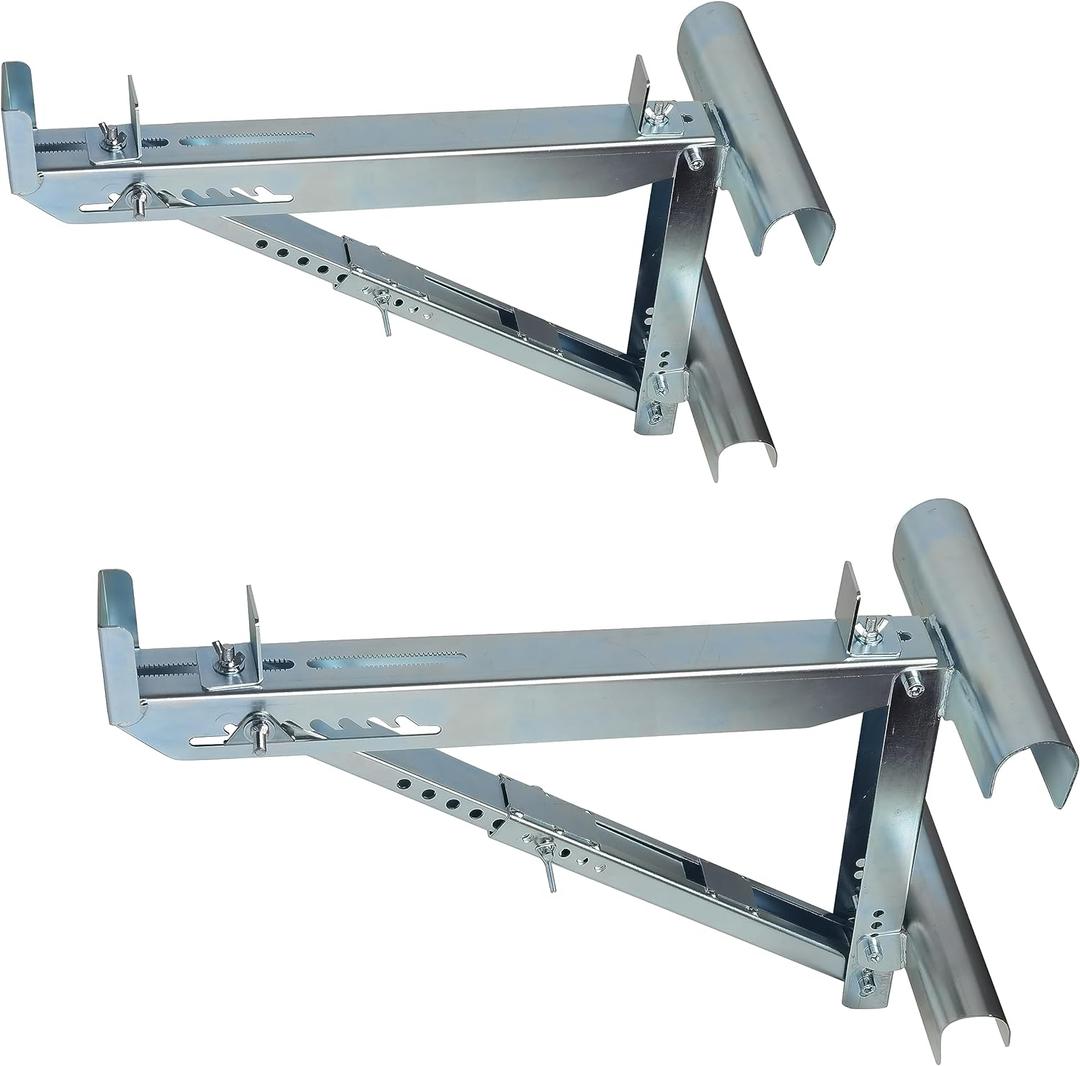 Ladder Jacks Scaffold Bracket, Two-Rung Short Body Extension Ladder Jack for Working Stage (1 Pair)