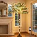 Hairui Artificial Palm Tree with 220 LED Fairy Lights, 6FT for Indoor Outdoor Office Home Patio Pool Decoration