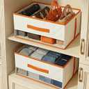 Closet Organizers and Storage Bins, Large Collapsible Fabric Shelf Organizer with Handles, Decorative Storage Baskets for Organizing Handbags, Clothes, Purses, Hats, Towels,Bedroom & Closet Storage