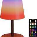 EZVALO Valentines Day Gifts for Her, RGB Color Changing Shower Lamp, 83 Scene Modes, IP65 Waterproof Rechargeable Cordless LED Light for Bathroom, Spa-Like Shower, Patio, Camping, Home Decor, 1Pcs (RGB-Wood Grain)