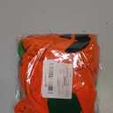 HEYFIZZ 3 PCS Pumpkin Costume for Women,Halloween Pumpkin Poncho for Adults,Halloween Costume for Women with Accessories