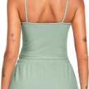 Ekouaer Rib Knit Pajamas Set for Women 3 Piece Lounge Sets Soft Cami and Shorts Pjs with Cardigan Loungewear S-XXL (S)