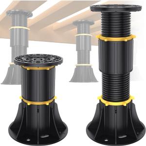2pcs 8.5-13 inch Adjustable Height Bed Support LegsBed Frame Legs for Bed SlatsBed Frame Feet Replacement Slat Support Bed Frame Center Support Bed Legs