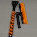 EcoNour 27" 3 in 1 Snow Brush with ice Scraper for car Windshield and Window | 360 Aluminum Rotatable Snow Brush for car | Winter Snow Removal Tools with Detachable Foam Grip | Winter Car Accessories