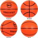 Upgraded Weighted Silent Basketball, High-Density Quiet Indoor Training Ball with Gift Box, Real Bounce Soft Material, Ideal for Home & Apartment Dribbling Practice, Orange Size 6