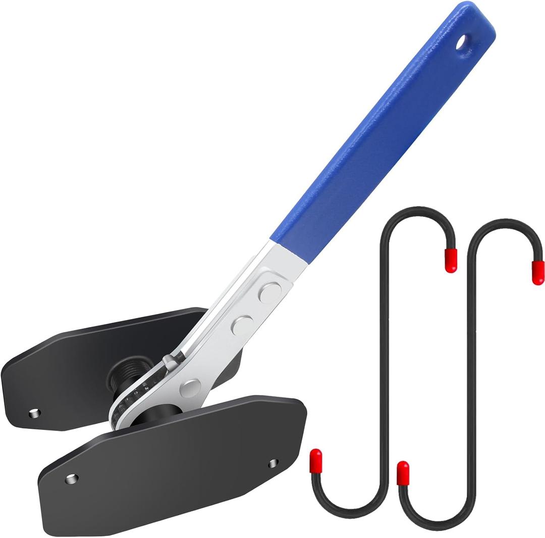 Brake Tools, Brake Caliper Compression Tool, Brake Caliper Tool, Caliper Piston Compressor Tool with 2 Heavy-Duty Caliper Hooks, 4-in-1 Universal 360 Ratcheting System for Car Disc Brake Repair (Blue)