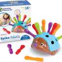 Learning Resources Spike The Fine Motor Hedgehog - Toddler Montessori Toys, Stacking Shape, Gifts For Boys And Girls, Sorting And Matching Skill Activities, Educational Games, Kindergarten