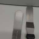 Angled Icing Spatula, Stainless Steel Offset Spatula, Cake Spatula Set of 2 Black 6, 8 inch Blade