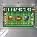 Football Field Backdrop Banner Decorations Large Football Background for Sport Themed Birthday Party Wall Door Sign Decor