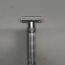 VIKINGS BLADE Adjustable Double Edge Safety Razor + Luxury Case. Smooth, Reusable, Eco-Friendly (The Emperor Frosted Chrome)