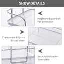 2 Tier Corner Bathroom Counter Organizer, Cosmetic Skincare Bathroom Countertop Perfume Tray Vanity, Kitchen Spice Corner Storage Shelf