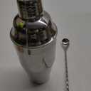 24oz Cocktail Shaker Set with Minimun 1/8oz Scale 1 oz 2oz Jigger - Monogramm Initials Martini Shaker Set - 304 Stainless Steel Bar Shaker - Personalized Gift for Friend,Husband-Blank (002)