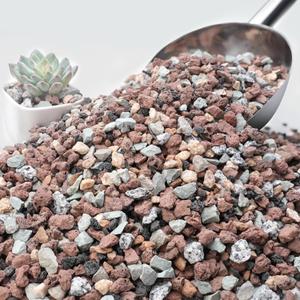 NUPICK 20lb Mix Horticultural Lava Rocks for Plants, 3/8" Colorful Succulent Potting Soil Amendments, Decorative Gravel for Cactus, Bonsai Gritty Rock, Pebbles Pumice for Vase Fillers, Top Dressing