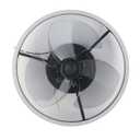 Comfort Zone Oscillating Wall Mount Fan with Adjustable Tilt, 16 inch, 3 Speed, Metal Grille, 90 Degree Oscillation, Airflow 14.07 ft/sec, Ideal for Home, Bedroom, Gym & Office, CZ16W