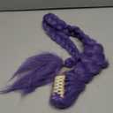 FantaLook Long Purple Braided Cosplay Wig Dress up Accessories with Clips for Halloween Only Braid