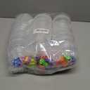 24 Pcs Christmas Giant Lollipop Container, Christmas Stationery Goodie Bags, Exchange Gifts with Cards Pencils Stickers for Kids Students Classroom School Party Favors Prizes Rewards