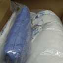 Intelligent Design Vintage Floral Striped Blue Queen Comforter Set, 5pc | Bedding Full Size, Girls Bedroom, Lightweight, All-Season, Down Alternative, Machine Washable, Easy Care, Cozy