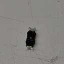 Leviton 16462-E Decora Plus Duplex Receptacle Outlet, Commercial Specification Grade, Smooth Face, 20 Amp, 250 Volt, Back or Side Wire, NEMA 6-20R, 2-Pole, 3-Wire, Self-Grounding - Black