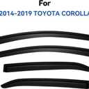 Window Visors Rain Guards for Toyota Corolla 2014-2019, Out-Channel Window Vent Wind Deflectors Visors Shades for 14-19 Corolla