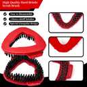 2 Pcs Spin Mop Scrub Brush Head Compatible for O Cedar EasyWring 1-Tank System,Ocedar Mop Scrub Brush Floor Cleaning for Bathroom, Kitchen, Tub and Tile, NOT Fit RinseClean