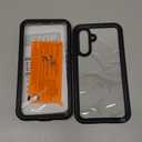 Lanhiem for Samsung Galaxy A56 Phone Case, IP68 Waterproof Dustproof, Built-in Screen Protector, Rugged Full Body Shockproof Protective Cover for Samsung A56 6.7", Black