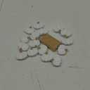 Tradder 16 Pcs Thanksgiving Place Card Holders with Gold Foil Pumpkin Card Harvest Mini Pumpkin Name Photo Picture Stand Holder for Thanksgiving Decorations Wedding(White)