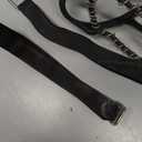 Sfee Ice Cleats for Walking on Ice Snow Grips Crampons Traction for Shoes/Boots, Anti-Slip Portable Flexible Footwear for Walking Climbing Hiking Fishing Outdoor Running with 2 Adjustable Straps (Large, Black)