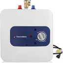 Electric Mini Tank Water Heater UL Listed, ThermoMate 2.5 Gallons Small Under Sink Water Heater for Point of Use Instant Hot Water 110V 120V, Wall or Floor Mounted, ES250
