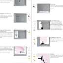 WFBHUA-Rainbow Cloud Wallpaper Mural Kids Bedroom Pink Wallpaper for Girls Room Baby Room (Not Peel and Stick)
