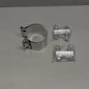 3.0" Stainless Steel Exhaust Clamp 2PCS - Butt Joint Band Clamp Sleeve Coupler for Pipes, Mufflers, Catalytic Converters