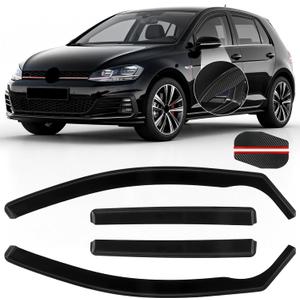 in Channel Rain Guards Fit for Volkswagen Golf MK7 Hatchback 2015-2019