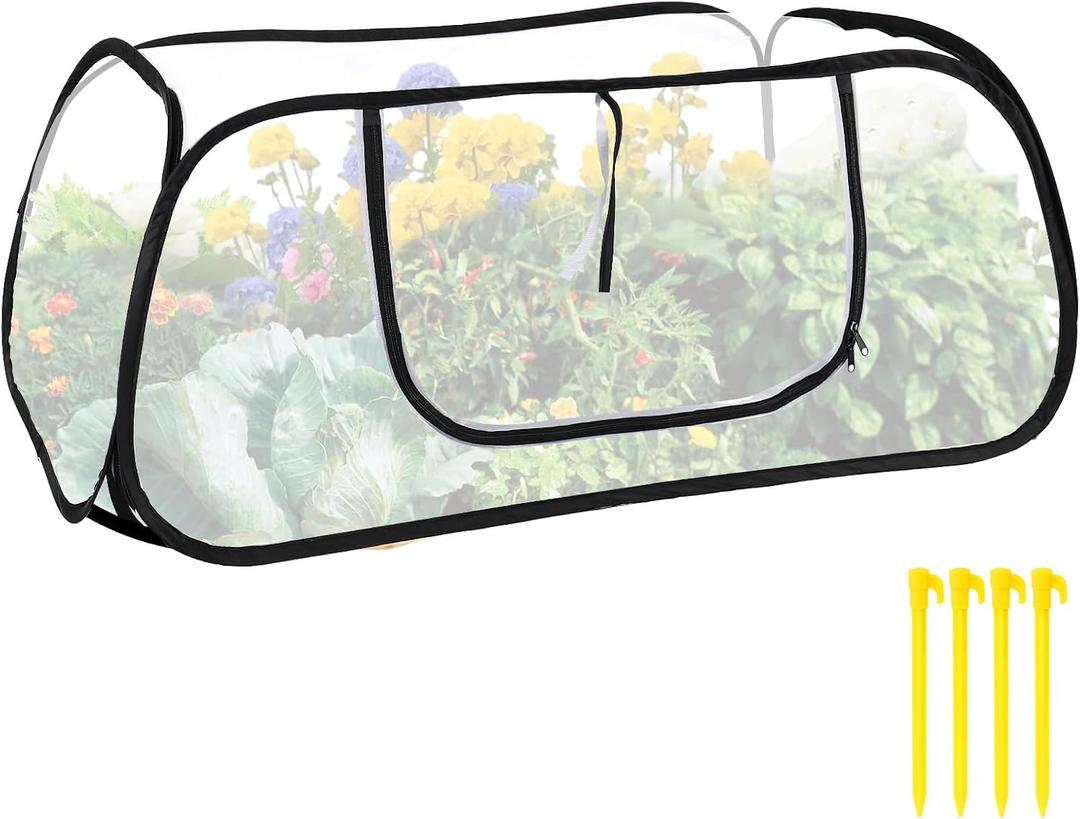 47x20x16 Inch Pop Up Mesh Plant Cover for Garden Raised Beds