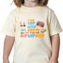 Boys Easter Shirt for Toddler Girls Kids Easter T-Shirts Tops Funny Bunny Graphic Tee Short Sleeve 2-8Y (I Said Hip Hop)