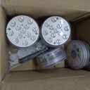 LOFTEK Submersible LED Lights with Remote, 13 LED Pool Lights for Inground Above Ground Pool with Magnets &Suction Cups,16 Color Changing Underwater Light for Ponds Battery Operated, 6 Pack