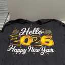 Happy New Year 2026 New Year Party Shirts for Friends Family T-Shirt (Black,XL)