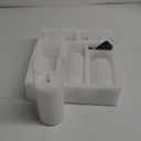 Clear Glass Flameless Candles with Remote Batteries, Flickering Slim LED Pillar Candles Set of 5