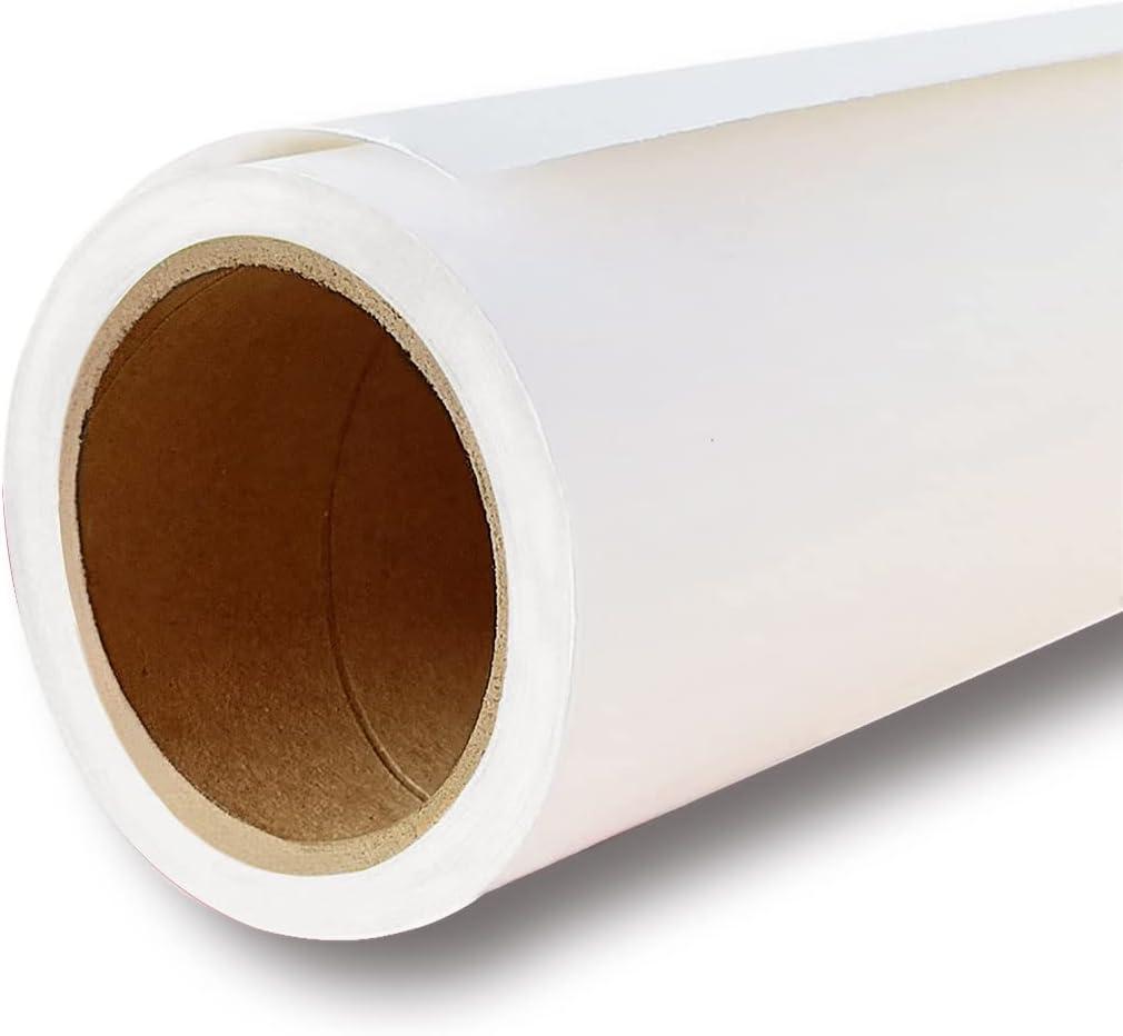 Seamless Photo Photography Background Paper Roll for Photoshoot, Paper Backdrop for Photography (Snow White, 53" x16')