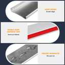 2PCS Aluminum Door Rain Drip Guard Cap, 40 Inch Drip Deflector Rain Diverter, Door and Window Rain Guards House