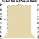 Tan Portrait Backdrop 8x10ft Zoom Meeting Photo Studio Shooting Props