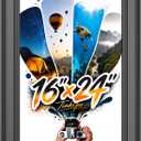 Tinkeps 16x24 Frame Black, 2-Inch Wide Border Poster Frame for Wall Hanging