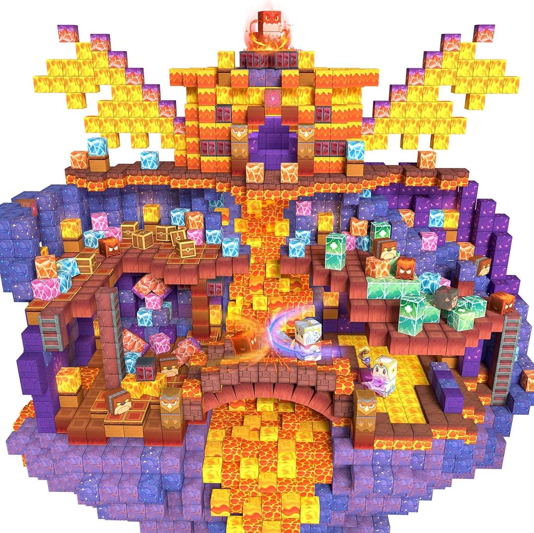 Rurvale 200Pcs Magnetic Blocks Building Toys for Toddler 3 4 5 6 7 8 Year Old Boy Girl Magnet Cubes Birthday Gift for Kids 4-8, 8-12 STEM Educational Leanrning Stacking Toy