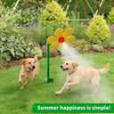 Crazy Daisy Sprinkler - 360 Rotating Dancing Crazy Daisy Water Sprinkler for Lawn Garden, Funny Sunflower Water Sprinklers for Dogs Outdoor Play, Irrigation Tool for Yard Watering - Yellow