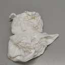 Ivory White Pillowcases with Eyelet Crocheted Lace Ruffles Pillow Shams Cotton Queen Size 20"X30" 2-Pack