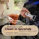 100% Stainless Steel Potato Peelers, 5Y warranty, Fruit Peeler for Kitchen, Ultra-Sharp, Ergonomic Handle, Vegetable Peelers for Kitchen, Dishwasher Safe, Pelador de papas, Veggie Peeler